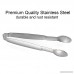 Set of 4 Small Ice Tongs 4 Inch Stainless Steel Mini Serving Tongs - B07DPD7PVG